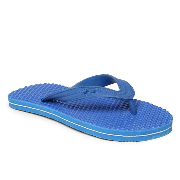 Buy Paragon Men’s Acusole Casual Flip Flops, 44.5 EU, Blue Online in ...