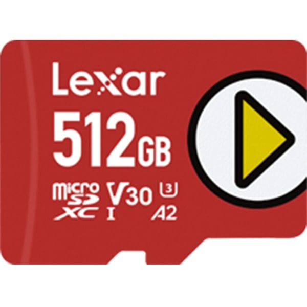 Lexar Play Micro SDXC Memory Card 512GB Red LMSPLAY512G-BNNNG