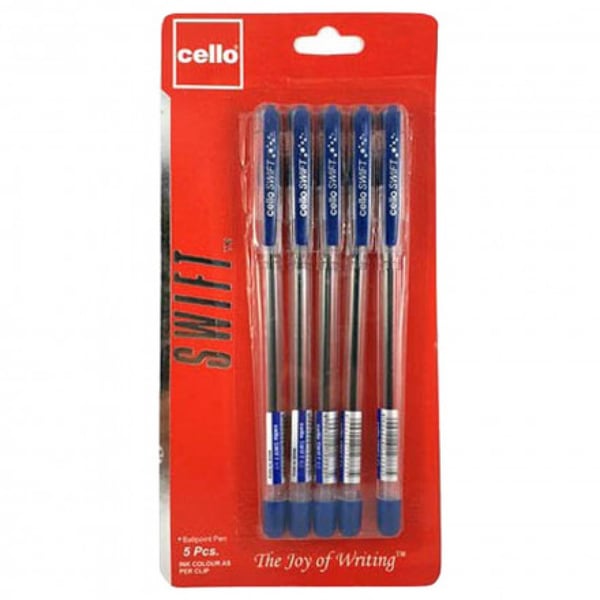Cello Soft Tip .7mm 5 Pc Pouch Assorted