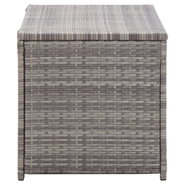 Vidaxl Garden Storage Box Poly Rattan 100x50x50 Cm Grey Vidaxl Garden Storage Box Poly Rattan 100x50x50 Cm Grey