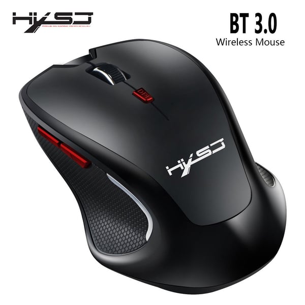 HXSJ T21 2.4ghz Bluetooth 3.0 6-keys Wireless 2400dpi Four-speed Adjustable Optical Gaming Mouse For Desktop Computers / Laptops