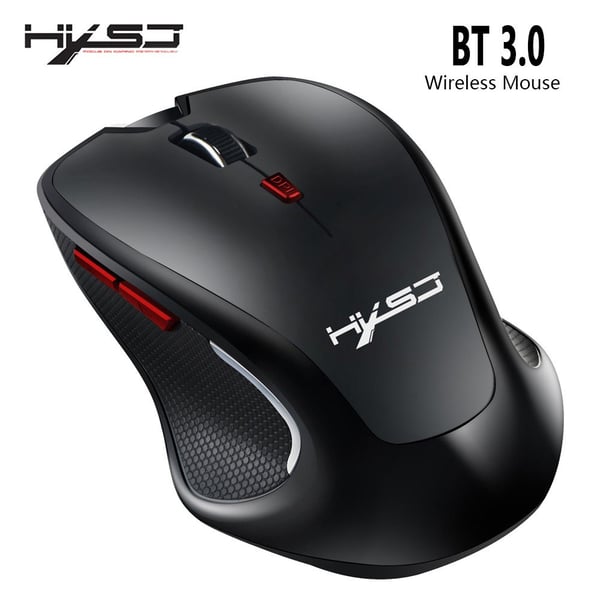 HXSJ T21 2.4ghz Bluetooth 3.0 6-keys Wireless 2400dpi Four-speed Adjustable Optical Gaming Mouse For Desktop Computers / Laptops HXSJ T21 2.4ghz Bluetooth 3.0 6-keys Wireless 2400dpi Four-speed Adjustable Optical Gaming Mouse For Desktop Computers / Laptops