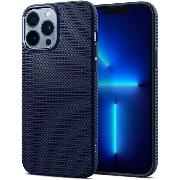 Spigen Liquid Air Designed For Iphone 13 Pro Max Case Cover - Navy Blue Spigen Liquid Air Designed For Iphone 13 Pro Max Case Cover - Navy Blue