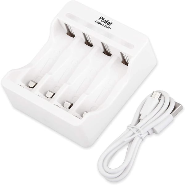 Dmk Power Tc2au Aa Aaa Battery Charger 4 Independent Slot Smart Fast Charger With Led Light & Usb Cable, Battery Charger For Aa Aaa Ni-cd Ni-mh Rechargeable Battery Dmk Power Tc2au Aa Aaa Battery Charger 4 Independent Slot Smart Fast Charger With Led Light & Usb Cable, Battery Charger For Aa Aaa Ni-cd Ni-mh Rechargeable Battery