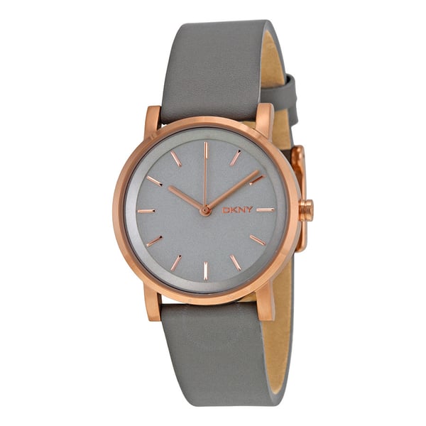 DKNY SoHo Grey Leather Women Watch NY2341 DKNY SoHo Grey Leather Women Watch NY2341