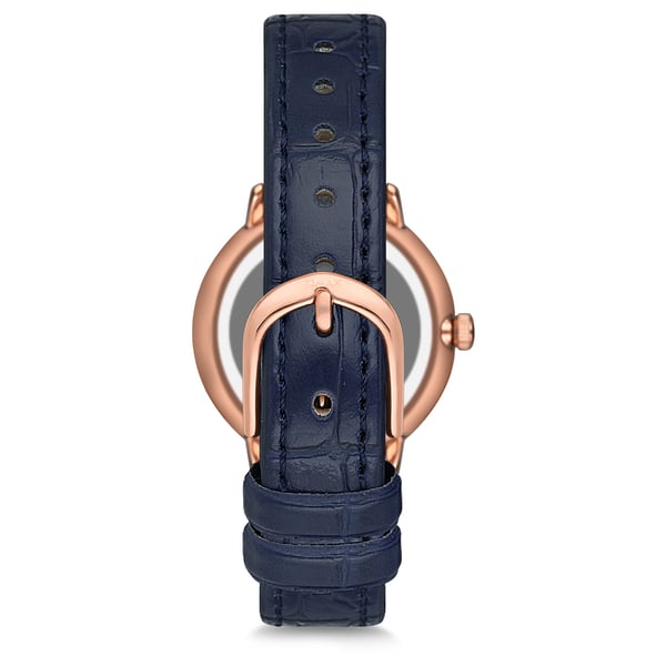 Omax Dome Series Blue Leather Analog Watch For Women DCD002R64I Omax Dome Series Blue Leather Analog Watch For Women DCD002R64I