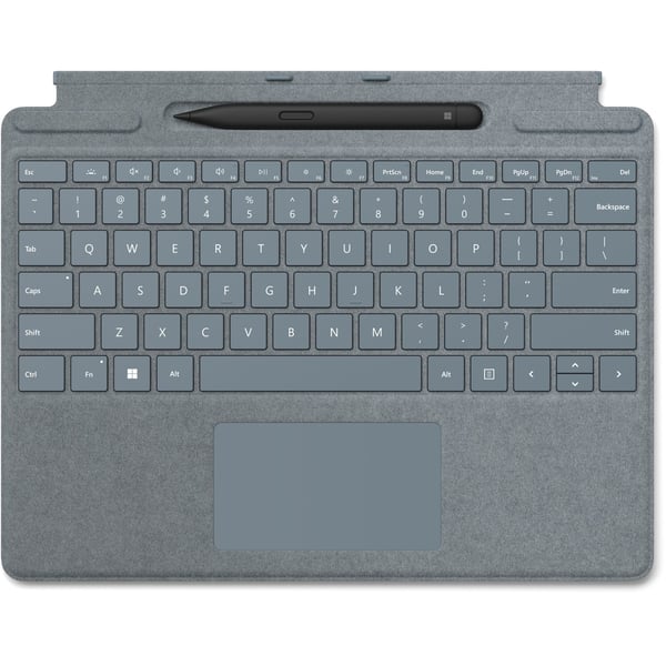 Microsoft Surface Pro Signature Keyboard With Slim Pen For Surface Pro X & Surface Pro 8 Ice Blue