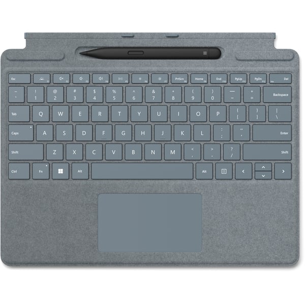 Microsoft Surface Pro Signature Keyboard With Slim Pen For Surface Pro X & Surface Pro 8 Ice Blue
