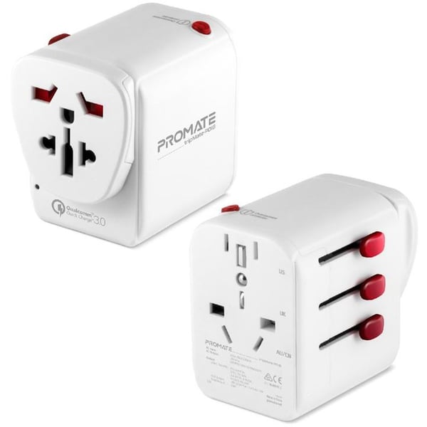 Promate Voyage Universal Wall Charger White