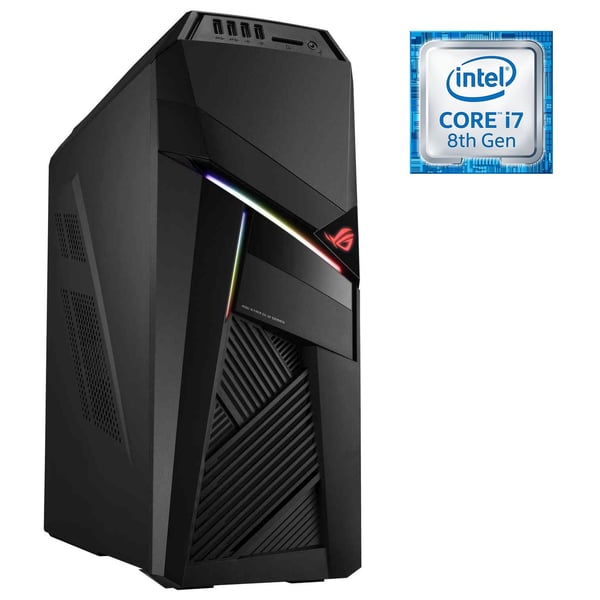 Asus ROG Strix GL12CS Gaming Desktop - Core i7 3.2GHz 16GB 1TB+256GB 6GB Win10 Black