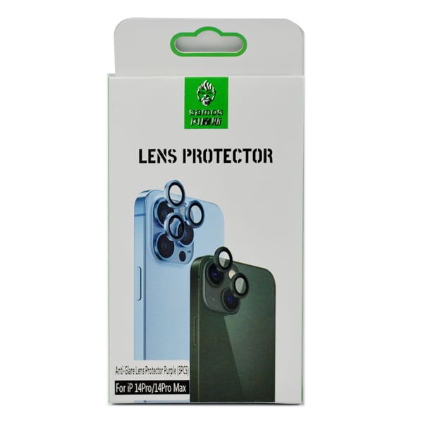 Samos Anti Glare Camera Glass Protector For Iphone 14 Pro/14 Pro Max Purple