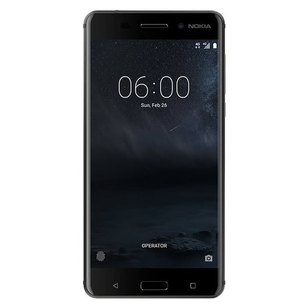 nokia 6 4g dual sim smartphone 32gb matte black