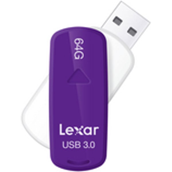 Lexar LJDS3564GABEU S35 USB 3.0 64GB Memory Stick Purple Lexar LJDS3564GABEU S35 USB 3.0 64GB Memory Stick Purple
