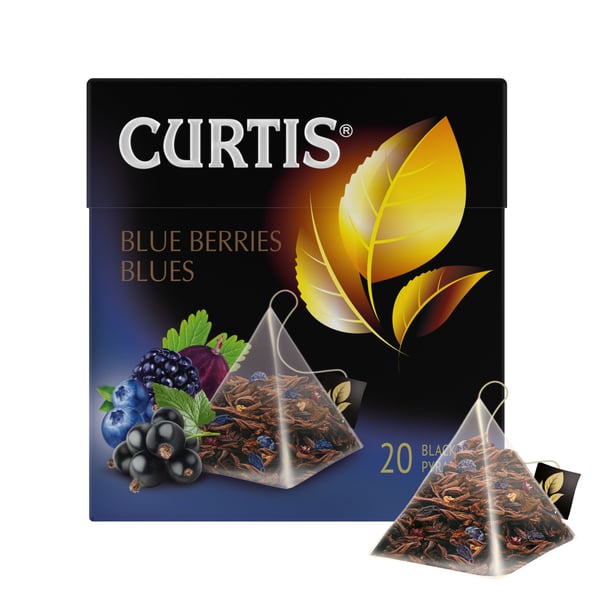 Buy Curtis Blue Berries Blues Flavoured Black Leaf Tea In Pyramid, 20 ...