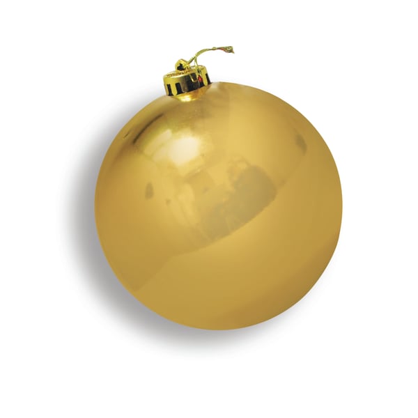Christmas Magic Shiny Ball Decoration 12cm Gold