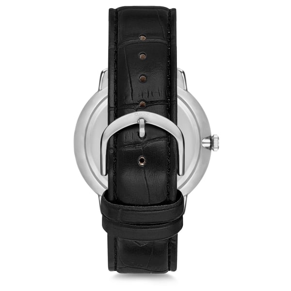Omax Dome Series Black Leather Analog Watch For Men DC001P62I Omax Dome Series Black Leather Analog Watch For Men DC001P62I