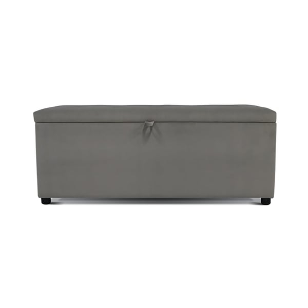 Buy Living Point Tufted Storage Bench Ottoman Big Grey
