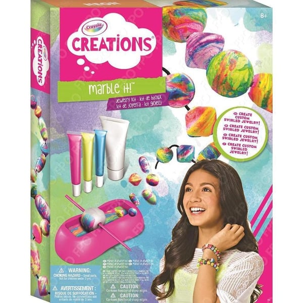 Crayola Creations Marble It Jewelery Kit 36pc Set Crayola Creations Marble It Jewelery Kit 36pc Set