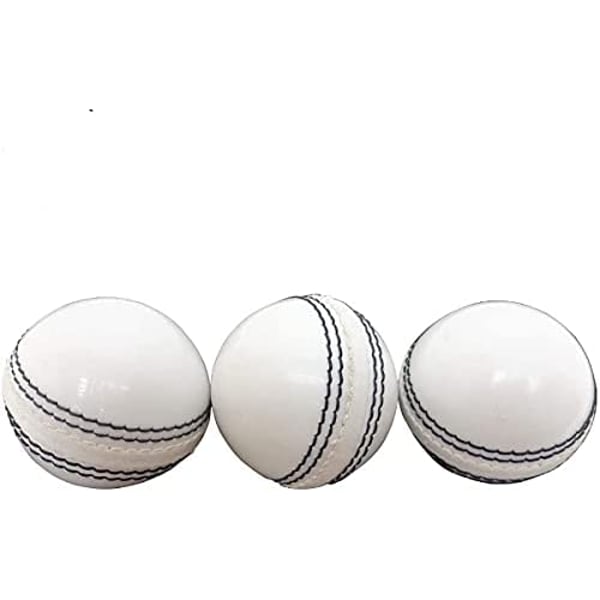 ULTIMAX Cricket Rubber Soft Balls Cricket Balls for Practice 1 packet inside 3 ball- White