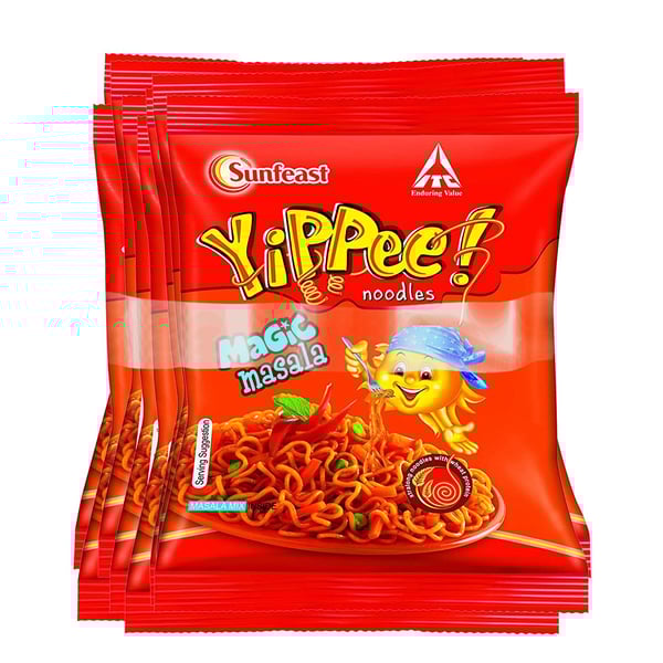 Sunfeast Noodles - Yippee Noodles Magic Masala 32g (Pack of 8)
