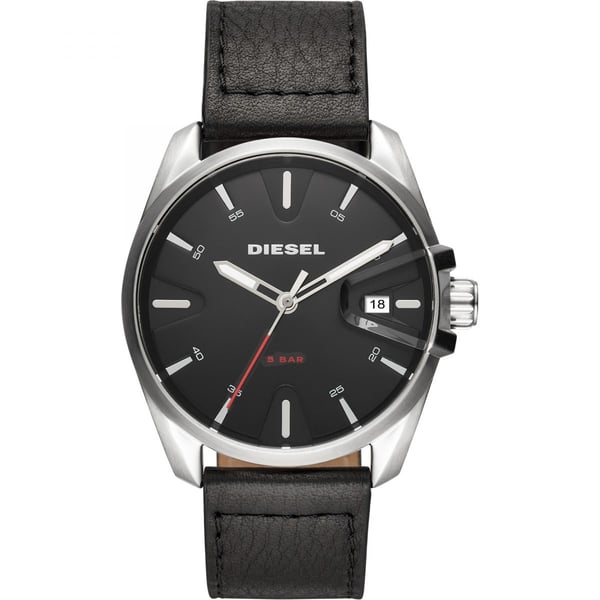 Diesel DZ1862 MS9 Chrono Black with leather strap Mens Watch