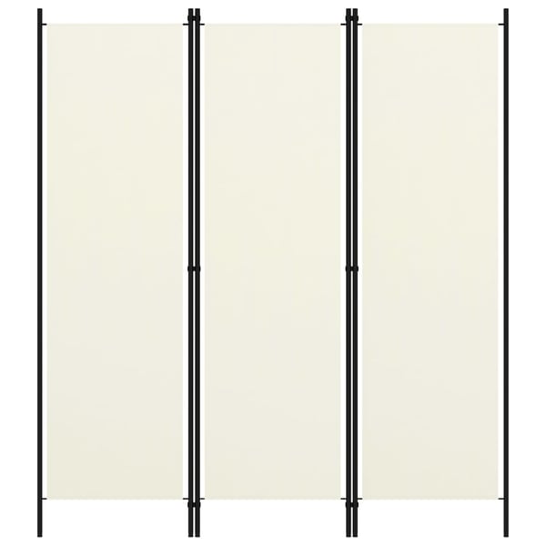 Vidaxl 3-panel Room Divider Cream White 150x180 Cm
