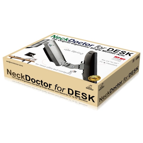 NeckDoctor DESK Ergonomic Gas Spring Monitor Arm Stand For 13-32 NeckDoctor DESK Ergonomic Gas Spring Monitor Arm Stand For 13-32