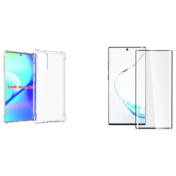 Glassology 5D TG Screen Protector With Clear Case Galaxy Note 20 Ultra Glassology 5D TG Screen Protector With Clear Case Galaxy Note 20 Ultra