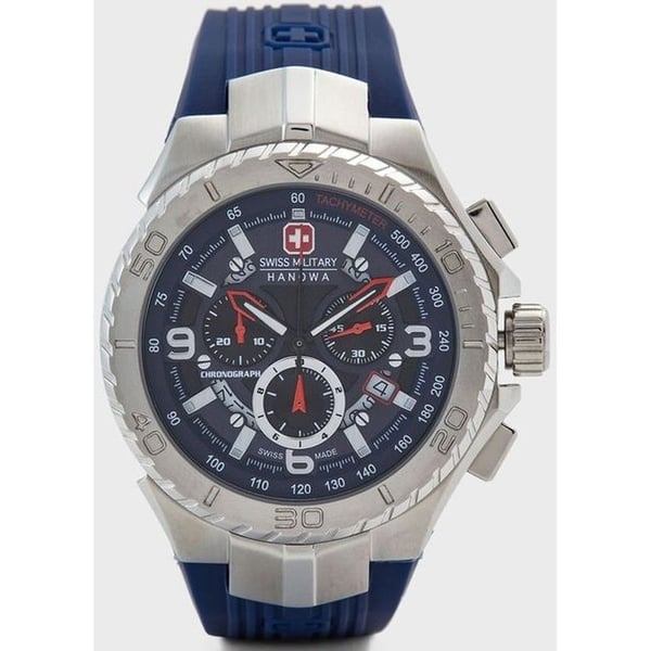 Buy Swiss Military Hanowa Navy Silicone Men Watch WS6 4329.04.003