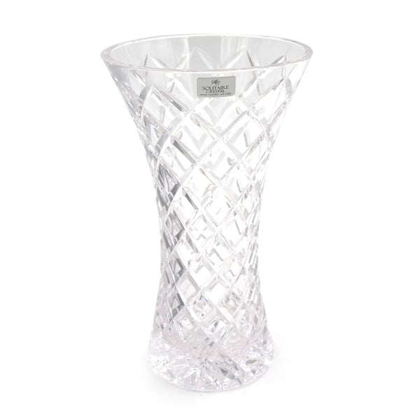 Solitaire Crystal Vase Diamond 22.3cm Solitaire Crystal Vase Diamond 22.3cm