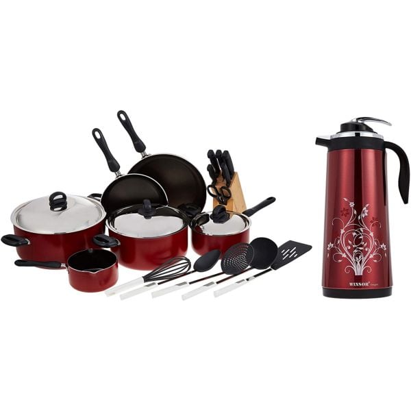 Prestige 22pc Set + Cookware Set + Winsor Food Container 2 L