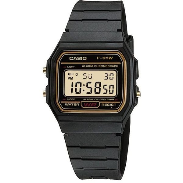 Casio Black Resin Unisex Watch F-91WG-9QDF Casio Black Resin Unisex Watch F-91WG-9QDF