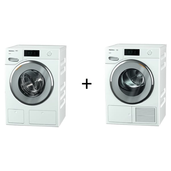 Miele WWV980WPS Wifi Front Load Washer 9 kg + TWV680WP WiFi Dryer 9 kg