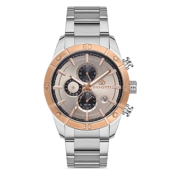 Bigotti Milano Mens Stainless Steel Strap Watch - BG.1.10350-5 Bigotti Milano Mens Stainless Steel Strap Watch - BG.1.10350-5