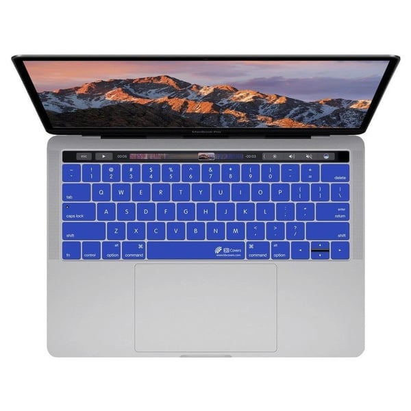 KB Covers Keyboard Cover Macbook Pro W/Touch Bar Dark Black KB Covers Keyboard Cover Macbook Pro W/Touch Bar Dark Black