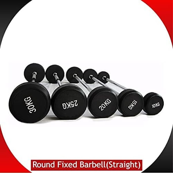 ULTIMAX Fixed Barbell Weight Bar Straight Barbell Workout Equipment Weight Training Equipment Weightlifting Gym Workouts - 25 kgs ULTIMAX Fixed Barbell Weight Bar Straight Barbell Workout Equipment Weight Training Equipment Weightlifting Gym Workouts - 25 kgs
