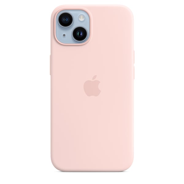 Apple Iphone 14 Silicone Case Mprx3Z Chalk Pink With Magsafe Apple Iphone 14 Silicone Case Mprx3Z Chalk Pink With Magsafe