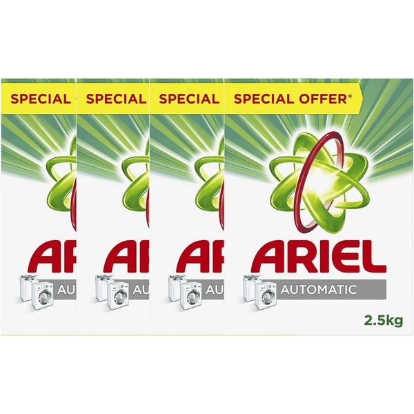 Ariel Green Detergent Powder 2.5kg, Pack of 4