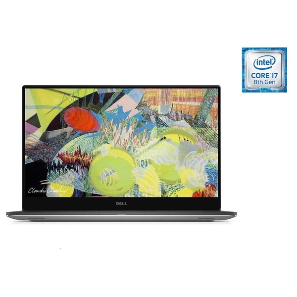 Dell XPS 15 Touch Laptop - Core i7 3.1GHz 16GB 1TB 4GB Win10Pro 15.6inch UHD Silver English/Arabic Keyboard
