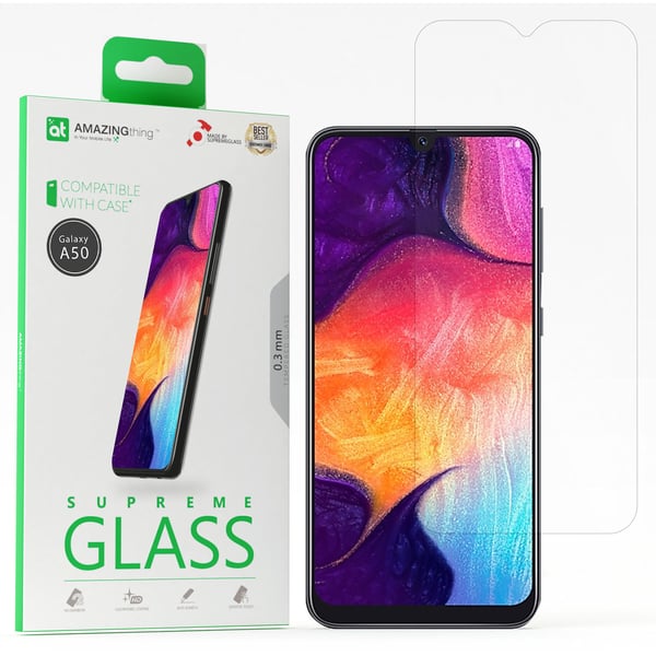 Amazing Thing Samsung Galaxy A50 Tempered Glass Screen Protector 2.5d - Supreme Glass Case Friendly Amazing Thing Samsung Galaxy A50 Tempered Glass Screen Protector 2.5d - Supreme Glass Case Friendly
