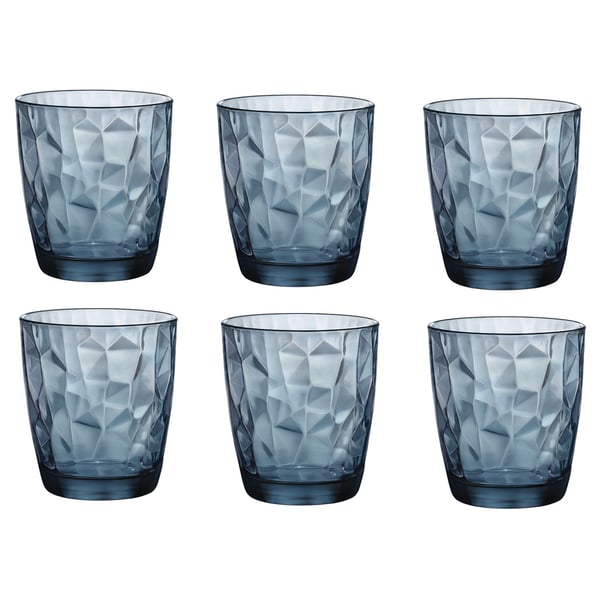 Bormioli Rocco 8004360065039 Diamond Blue O-F 6Pcs 30.5Cl