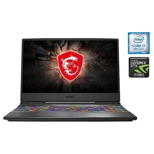 MSI GP65 Leopard 9SE-229 Gaming Laptop - Core i7 2.6GHz 16GB 1TB+256GB 6GB Win10 15.6inch FHD Black English/Arabic Keyboard