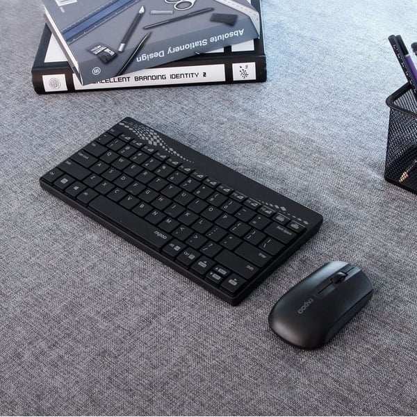Rapoo 8000M Multi Mode Wireless Keyboard + Mouse Black Combo Rapoo 8000M Multi Mode Wireless Keyboard + Mouse Black Combo