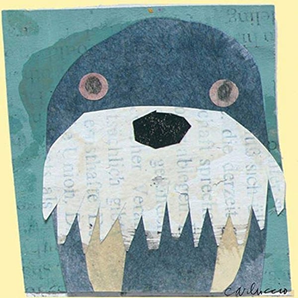 Oopsy Daisy Walrus Stretched Canvas Art By Maria Carluccio, 10 By 10-Inch Oopsy Daisy Walrus Stretched Canvas Art By Maria Carluccio, 10 By 10-Inch