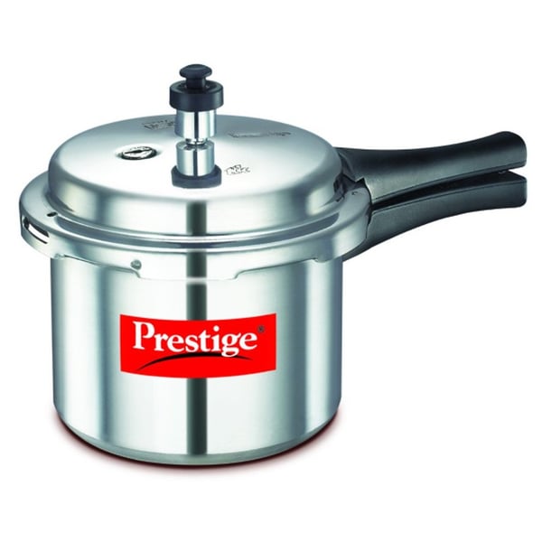 Prestige Popular 3 Liters Sleek & Simple Stainless Steel Pressure Cooker