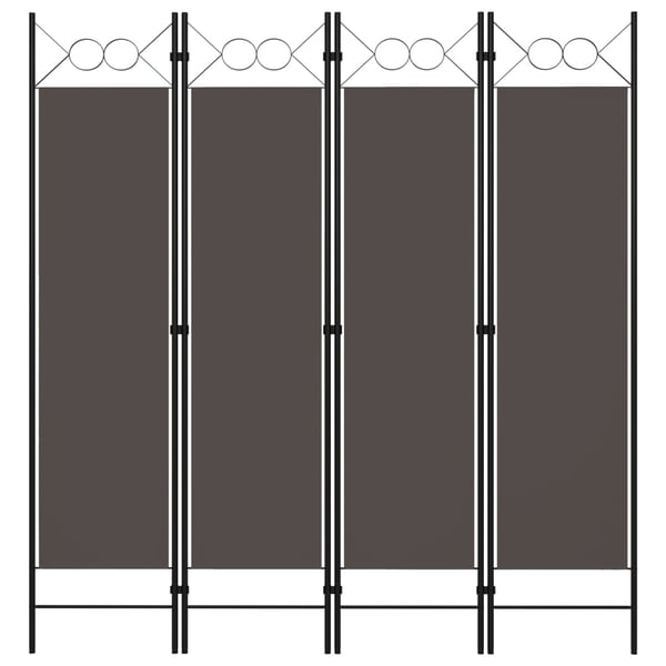 Vidaxl 4-panel Room Divider Anthracite 160x180 Cm