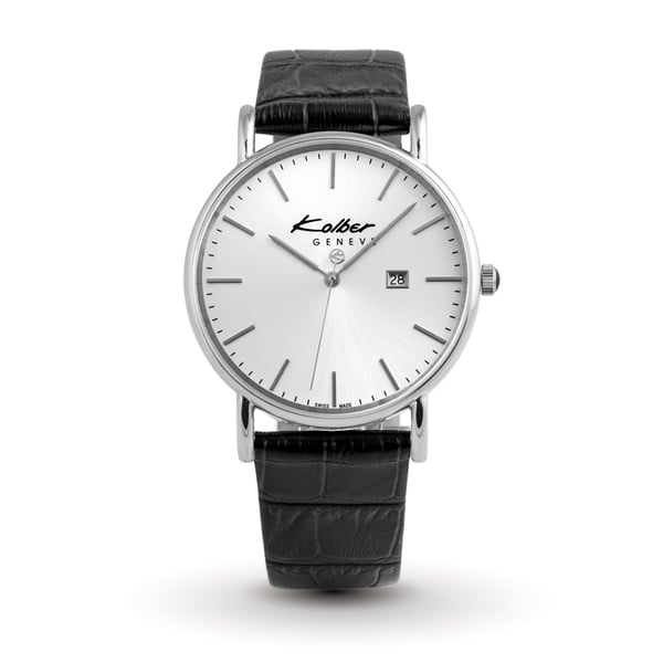 Kolber Classiques Black Leather Strap Watch Men K5051101752