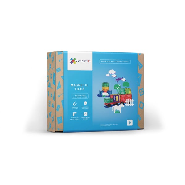 Connetix Motion Pack 24 Piece Set Magnetic Tiles Connetix Motion Pack 24 Piece Set Magnetic Tiles