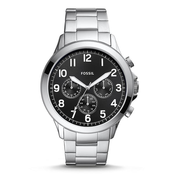 Fossil Mens Yorke Stainless Steel Band Watch - Bq2541