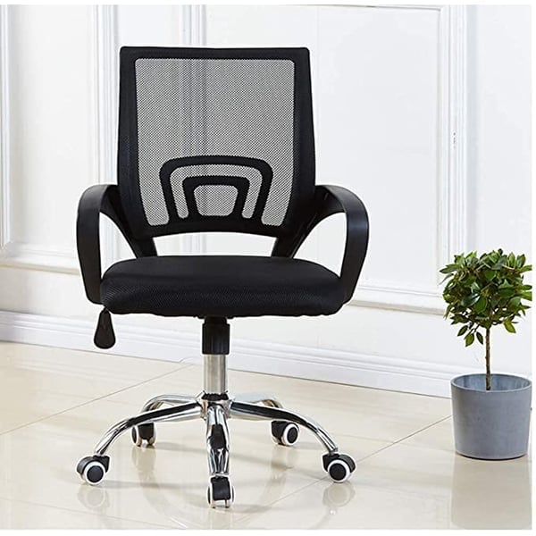 Galaxy Design Executive Quality Ergonomic Designed Comfortable Mid Back Adjustable Wide Seat Office and Desk Mesh Chair Black - GDF-7825 Galaxy Design Executive Quality Ergonomic Designed Comfortable Mid Back Adjustable Wide Seat Office and Desk Mesh Chair Black - GDF-7825